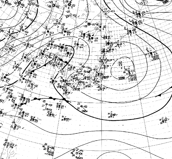 地上天気図