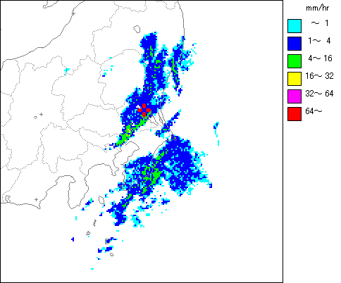 気象レーダー画像
