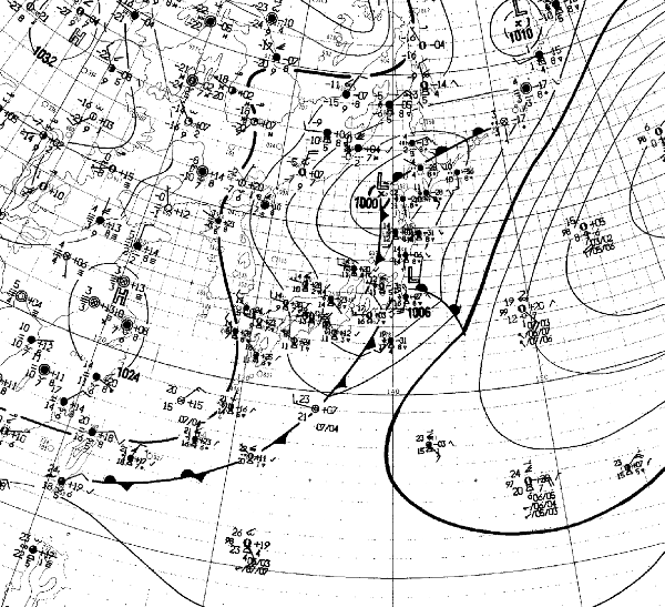 地上天気図