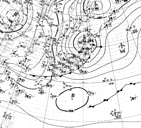 地上天気図