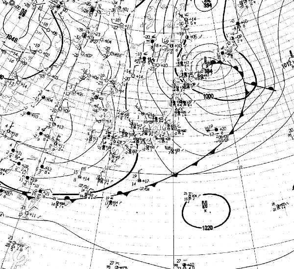 地上天気図