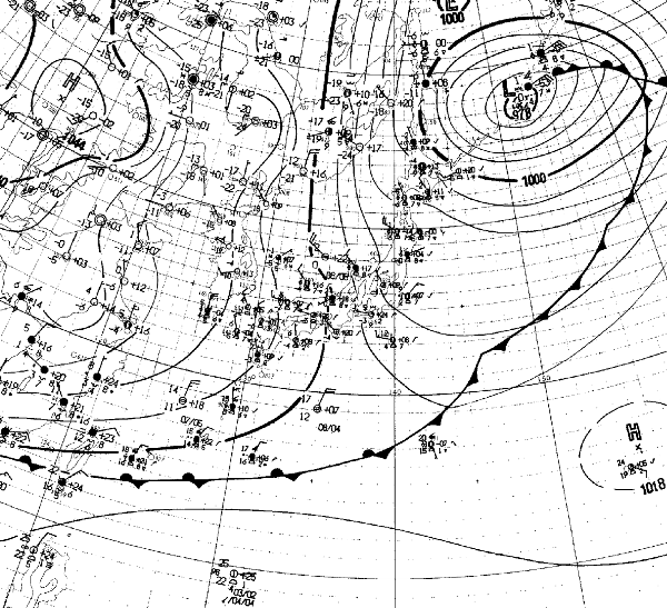 地上天気図