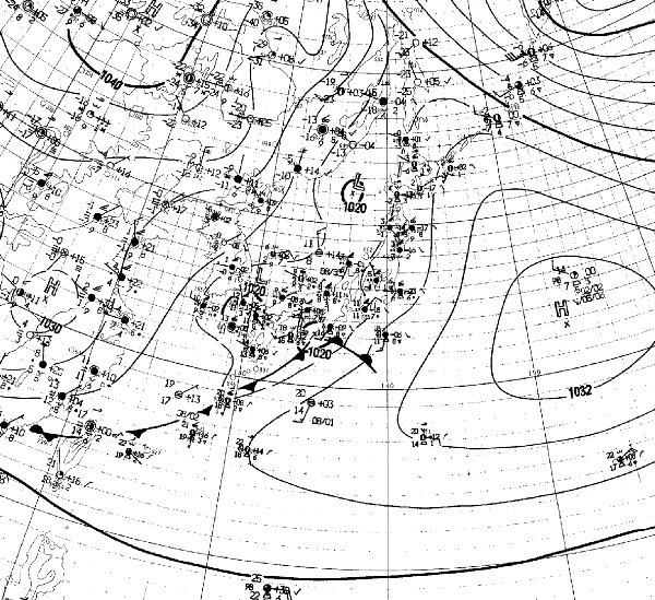地上天気図