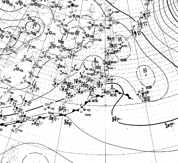 地上天気図