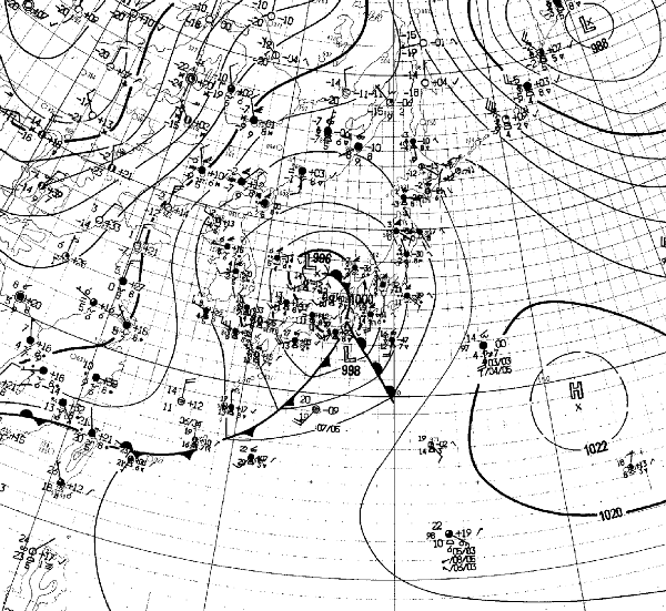 地上天気図