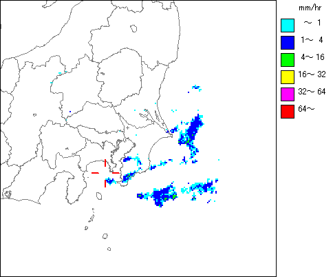 気象レーダー画像