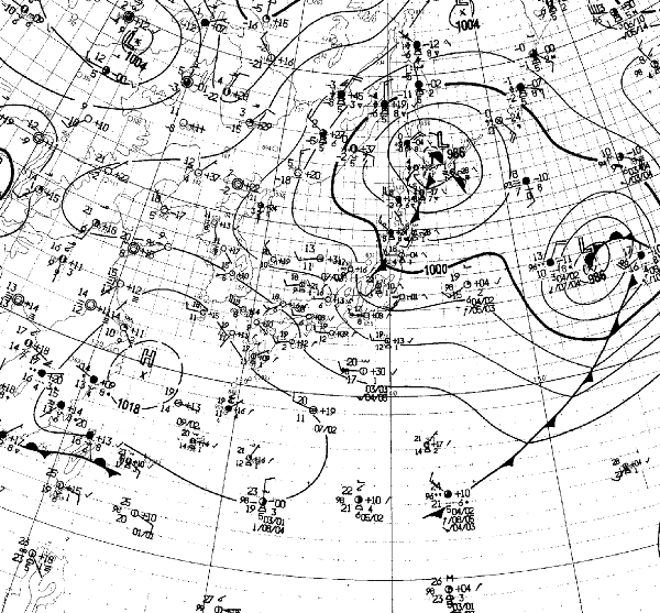 地上天気図