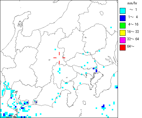 気象レーダー画像