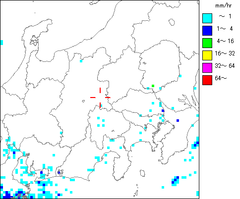 気象レーダー画像