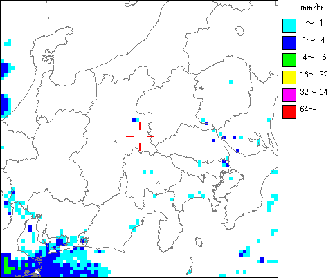 気象レーダー画像