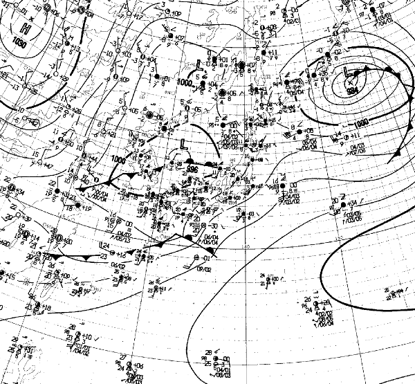 地上天気図