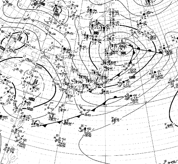 地上天気図