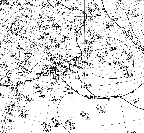 地上天気図