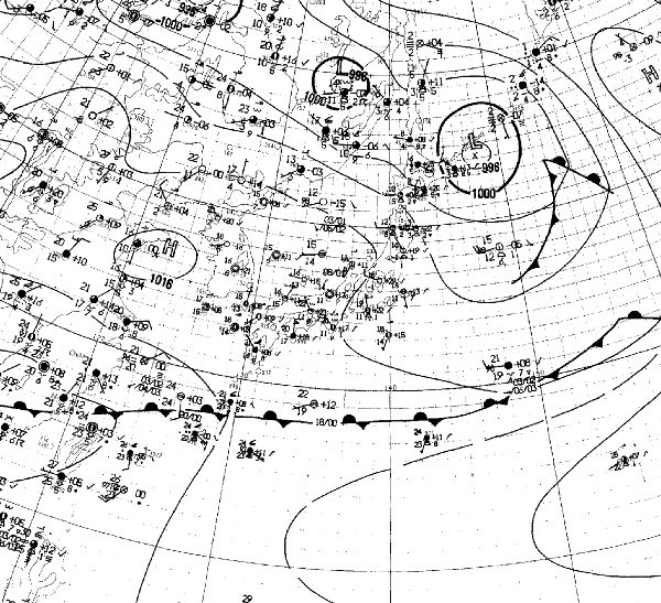 地上天気図