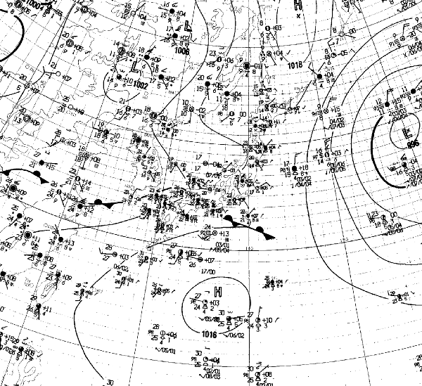 地上天気図