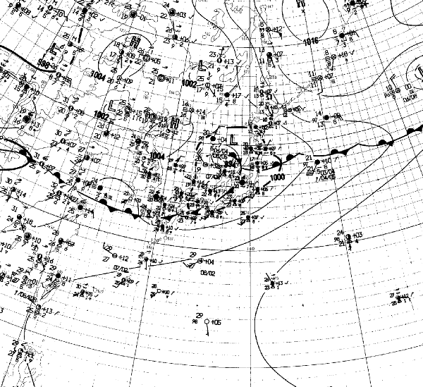 地上天気図