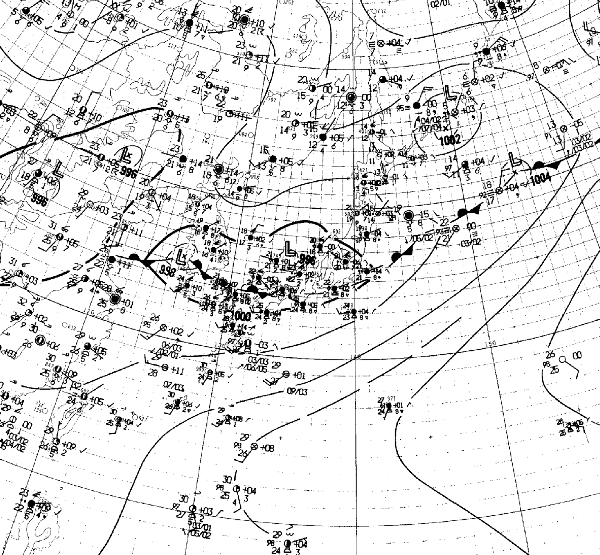 地上天気図