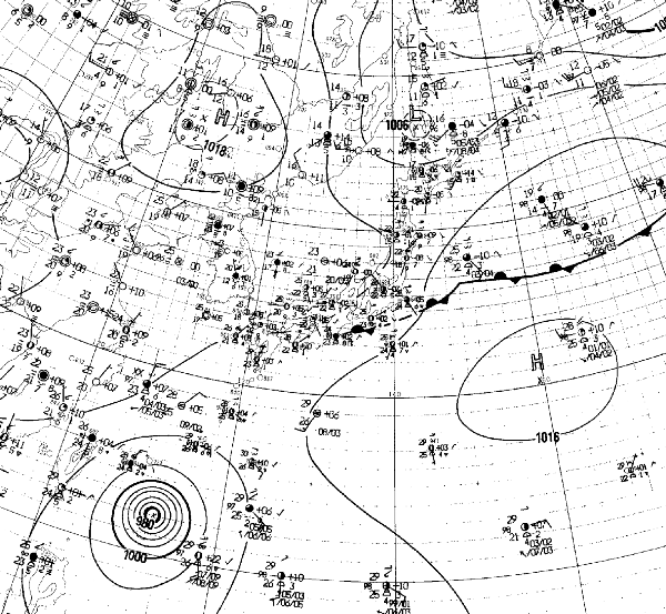 地上天気図