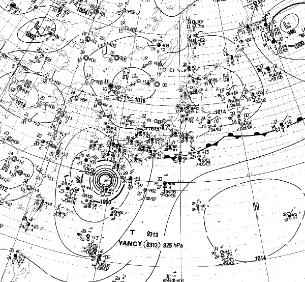 地上天気図