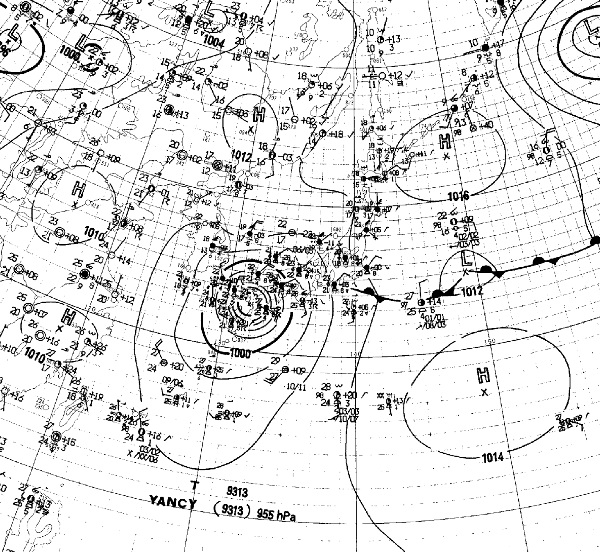 地上天気図