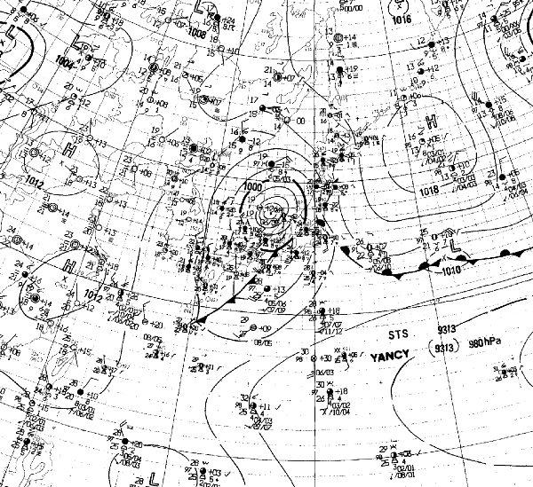 地上天気図