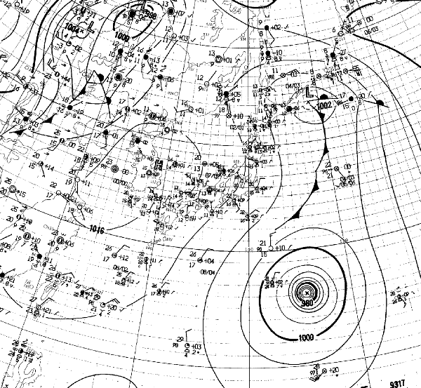 地上天気図