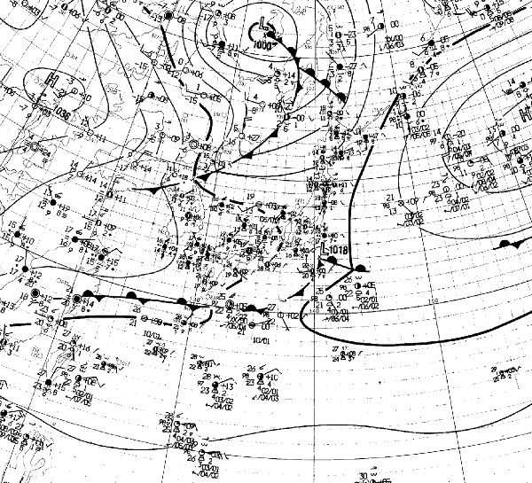 地上天気図