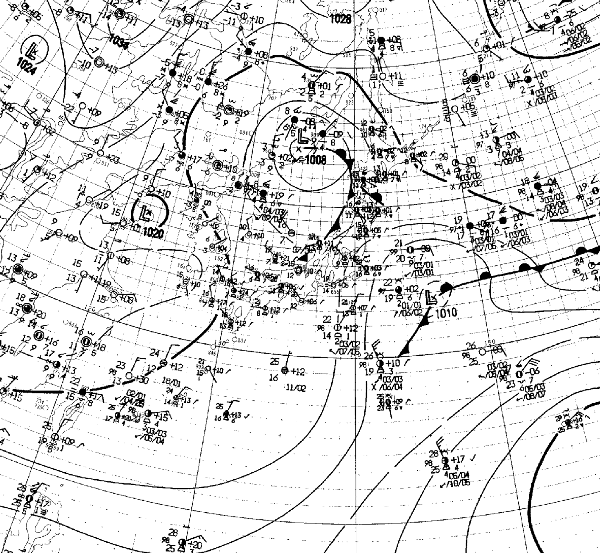 地上天気図