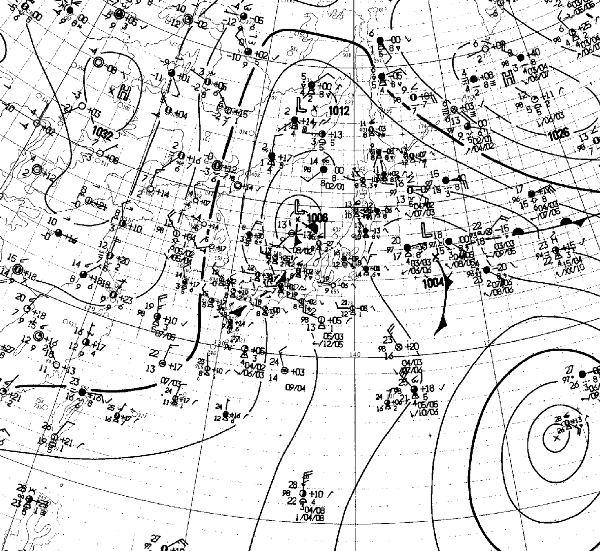 地上天気図