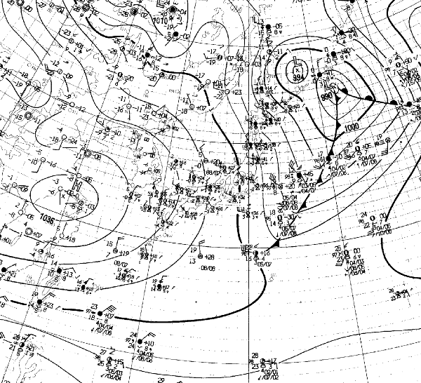 地上天気図