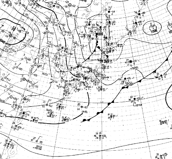 地上天気図