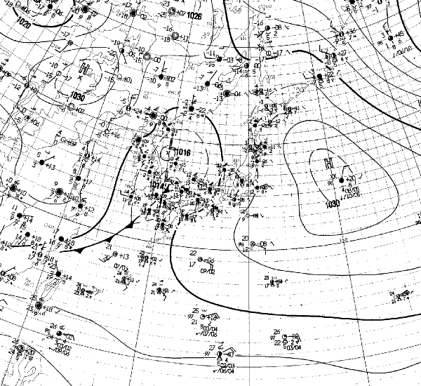 地上天気図