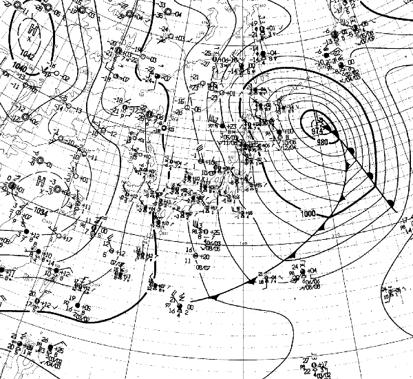 地上天気図