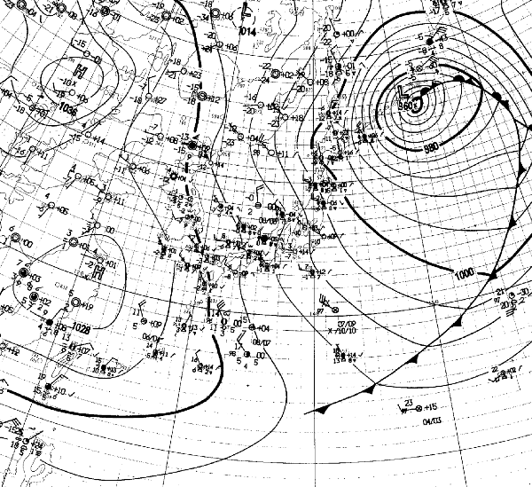地上天気図