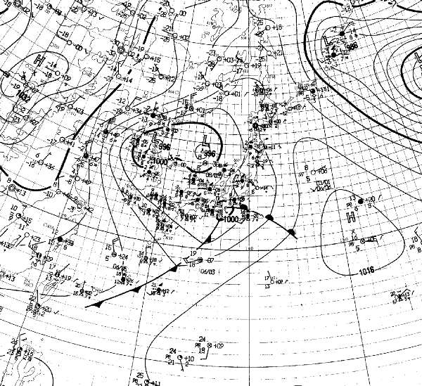 地上天気図