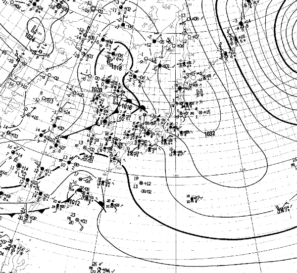 地上天気図