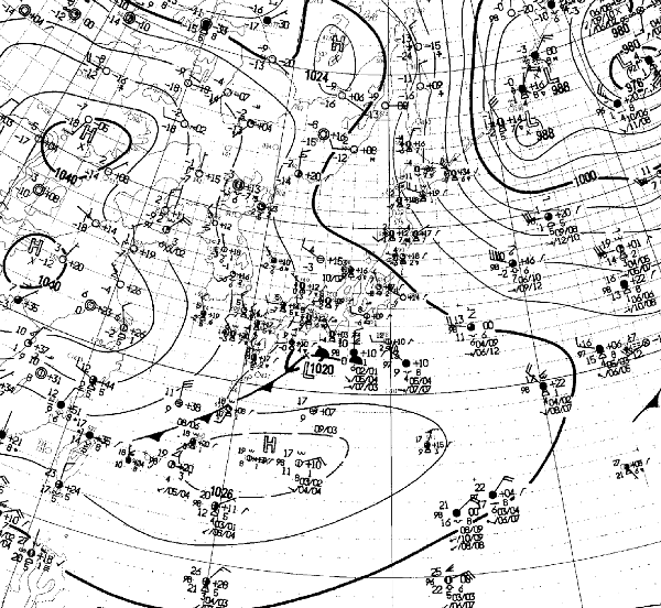 地上天気図