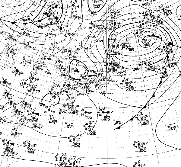 地上天気図