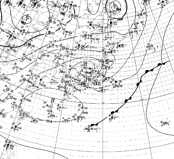 地上天気図