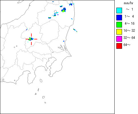 気象レーダー画像