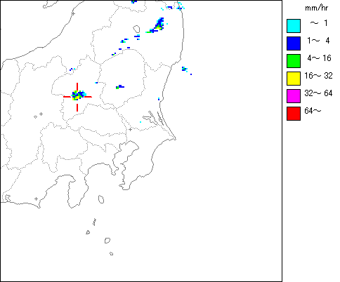 気象レーダー画像