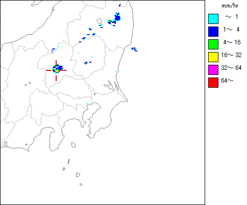 気象レーダー画像