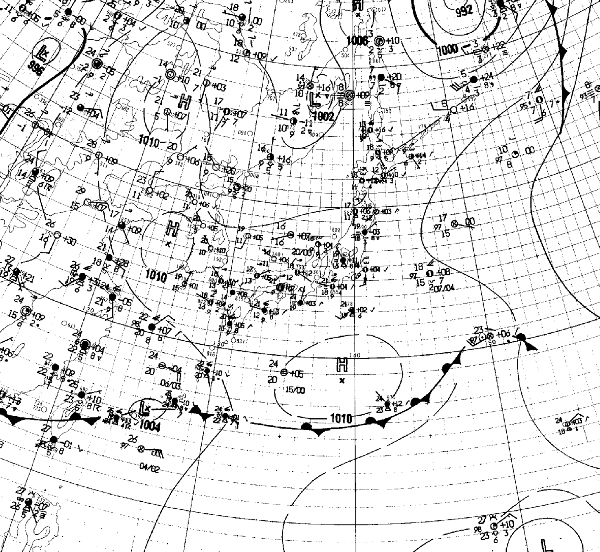 地上天気図