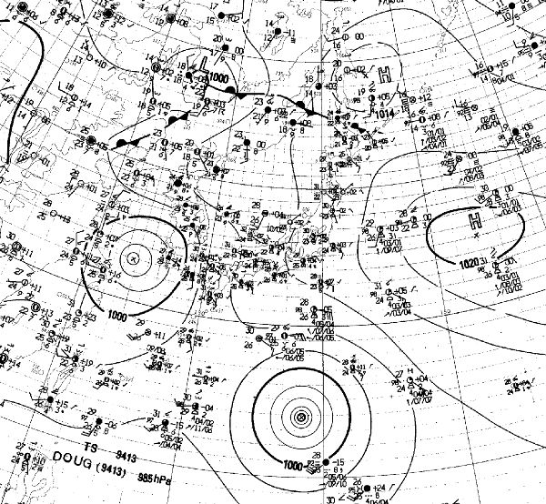 地上天気図