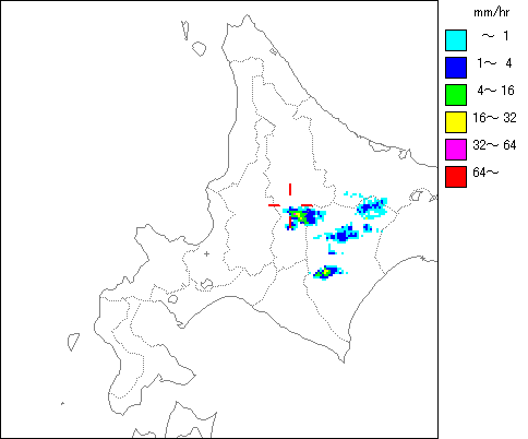 気象レーダー画像