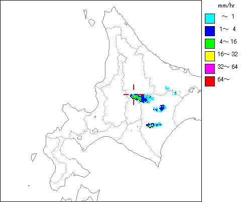気象レーダー画像