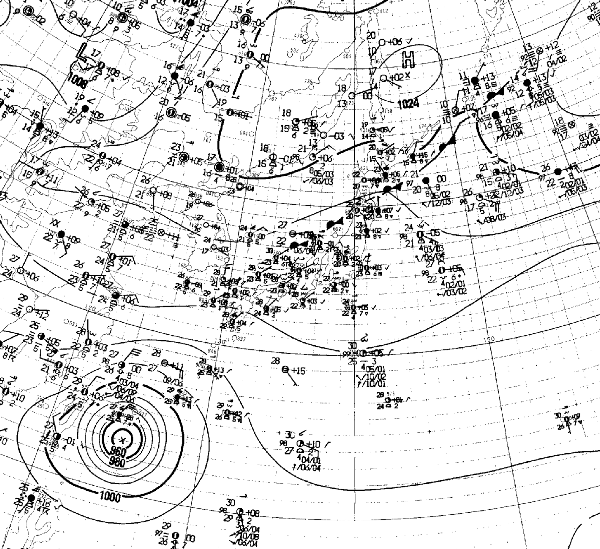 地上天気図