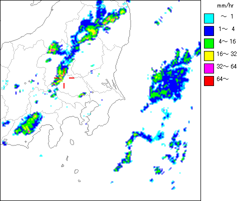 気象レーダー画像