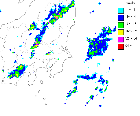 気象レーダー画像
