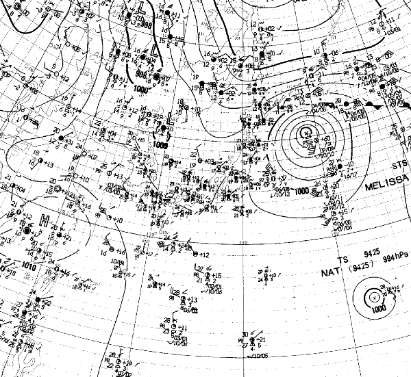地上天気図